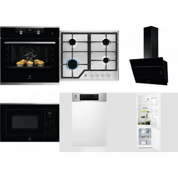 Set domácích spotřebičů ELECTROLUX KODEH70X + ELECTROLUX KGS6426SX + ELECTROLUX LFV316K + ELECTROLUX LMS4253TMX + ELECTROLUX EEM43300IX + ELECTROLUX LNT3LF18S