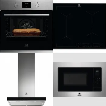 Set domácích spotřebičů ELECTROLUX KOFGH70TX + ELECTROLUX EIV634 + ELECTROLUX LFT766X + ELECTROLUX EMS4253TEX