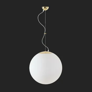 OSMONT ADR60296 ADRIA L4 závěsné skleněné svítidlo mosaz leštěná / bílá IP40 3000 K 41W LED DALI