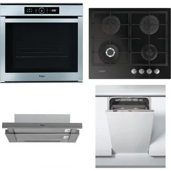 Set domácích spotřebičů WHIRLPOOL ABSOLUTE AKZM 8480 IX + WHIRLPOOL GOFL 629/NB + WHIRLPOOL AKR 749/1 IX + WHIRLPOOL WSIC 3M27 C