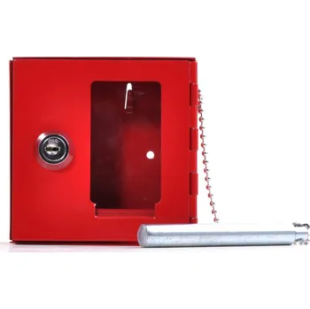 Železářství Satos Požární skříňka na klíč 100 x 100 x 40 mm červená