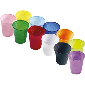 Jednorázové nádobí Euronda Monoart kelímek barevný 180 ml, 3000 ks Barva: červená