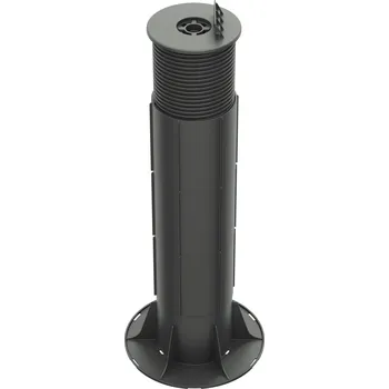 Rektifikační terč pod terasová prkna H 470-550 mm (Výškově stavitelný terč pod dřevěné nebo WPC terasy s výškou od 470 mm do 550 mm | základna Ø 200 mm | hlava na rošt Ø 120 mm | výška úchytu 19 mm | terč se skládá z terče 165-235 mm + 3x prodloužení H)