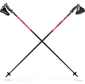 Sjezdová hůlka Lyžařské hole LUSTI Performance Neon Pink Délka: 125 cm