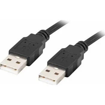 Počítačové příslušenství Lanberg CA-USBA-20CU-0010-BK USB cable 1m 2.0 USB A Black