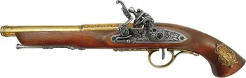 Replika zbraně Denix Replika mušketová pistole 18.století Francie mosaz