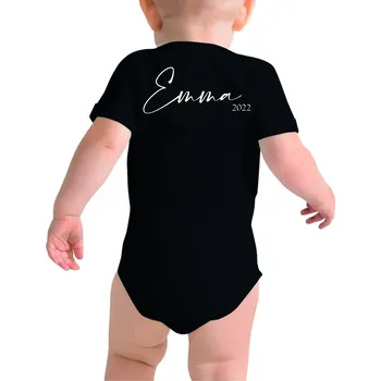 Dětské body S VLASTNÍM JMÉNEM Barva: Černá, Velikost pro dítě: 66-76 (6-12 měsíců)