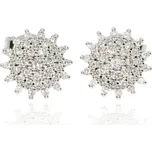 Zlatnictví Helios Náušnice diamantové kytičky