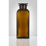 Dóza-prachovnice 750ml-čtv.hnědá, zabr.víko, sklo