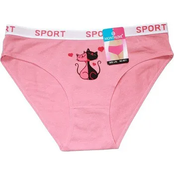 Dámské kalhoty Dámské kalhotky do boků KOČIČKY 6611 oranž