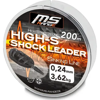 Saenger MS Range šokový návazec High-S Shock Leader 200 m Varianta: MS Range šokový návazec High-S Shock Leader 0,32 mm 200 m