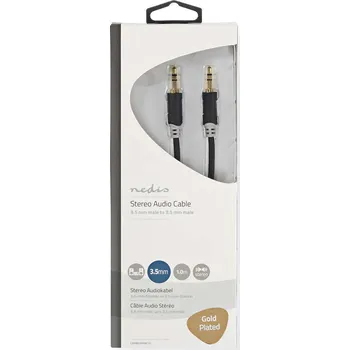 Audio kabel Nedis CABW22000AT10 propojovací audio kabel zástrčka jack 3.5mm - zástrčka jack 3.5mm, 1 m
