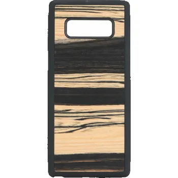 Pouzdro na mobilní telefon Pouzdro MAN&WOOD SmartPhone Galaxy Note 8 bílé ebenově černé
