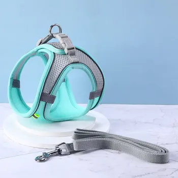 Postroj pro psa PET ARTIST Reflexní postroje s vodítkem pro psa Barva: Modrá, Velikost: S