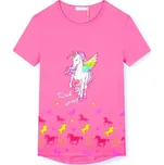 Dívčí triko Kugo HC0683 - růžová Barva: Růžová, Velikost: 158