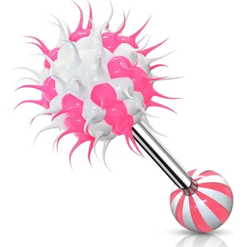 Piercing Šperky4U Piercing do jazyka silikonový střapec - PJ01196-PW