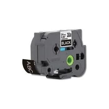 Pásek do tiskárny Kompatibilní páska Brother TZ-355 / TZe-355, 24mm x 8m, bílý tisk / černý podklad