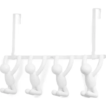 Věšák Umbra Buddy čtyřháček na dveře bílý