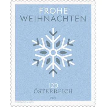 Poštovní známka Österreich post (2022) MiNr. 3695 ** - Rakousko - Vánoce: Sněhová vločka