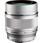 Olympus M.ZUIKO ED 75 mm f/1,8 stříbrný