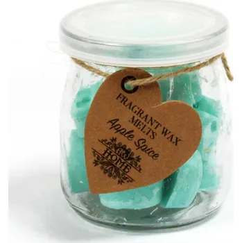 Vonné Vosky - JABLKO A KOŘENÍ 16 ks/sklenice (80g) (Sojové Vonné Vosky - Jablko a Koření 16 ks)