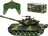 RC Big War tank 9993, zelený