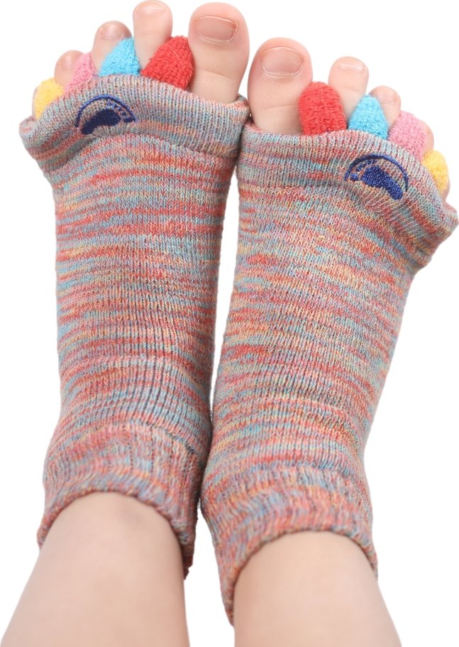 HAPPY FEET Adjustační ponožky KIDS MULTICOLOR vel.XS (vel. 31-34)