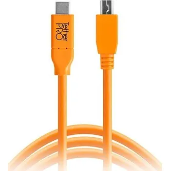 Kabel do PC Tether Tools TetherPro USB-C na 2.0 Micro-B 5-Pin 4,6 m oranžový CUC2515-ORG