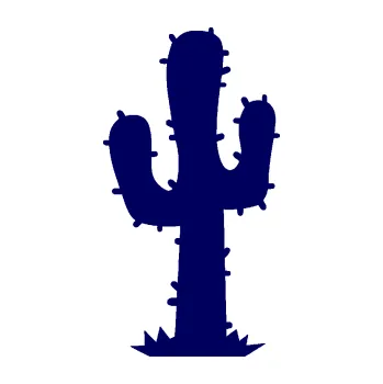 Samolepící dekorace Kaktus 001 levá (23 - tmavě modrá) SAMOLEPKA NA AUTO, NÁLEPKA, FÓLIE, POLEP, TUNING, VLASTNÍ TEXT, TISK, AUTOSAMOLEPKY.cz, POLEPY, OBRÁZEK, LOGO, 3D STICKERS