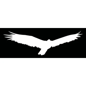 Odpuzovač zvířat HARMONY silueta dravec bílá - samolepící fólie - 490 mm