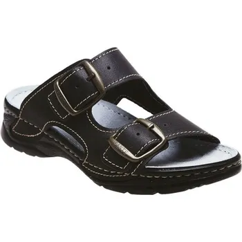 Dámská zdravotní obuv SANTÉ D/10/60/CP ČERNÁ dámský pantofel Barva: Černá, Velikost: 38, Stélka: Anatomicky tvarovaná