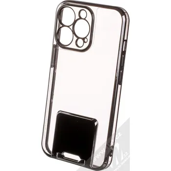 Pouzdro na mobilní telefon 1Mcz Lux Kickstand ochranný kryt pro Apple iPhone 13 Pro černá (black)