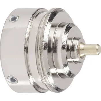 Hlavice pro radiátor mosazný adaptér termostatického ventilu Danfoss RAVL;Eurotronic 700099 vhodný pro topné těleso Danfoss RAVL, 25,5 mm se 4 vroubky