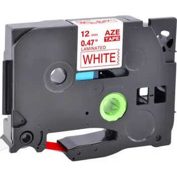 Pásek do tiskárny Kompatibilní páska Brother TZ-232 / TZe-232, 12mm x 8m, červený tisk / bílý podklad