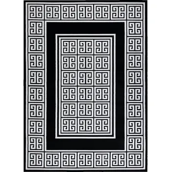 Koberec Kusový koberec Gloss 6776 85 greek black/ivory, 180x270, černobílá, chodba / předsíň, Dywany Łuszczów - 1 rok na vrácení + DOPRAVA ZDARMA k Vám i zpět