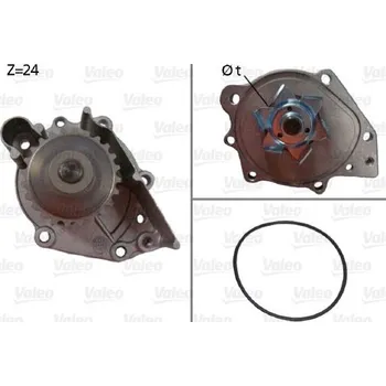 Chladič motoru Vodní čerpadlo, chlazení motoru VALEO 506696