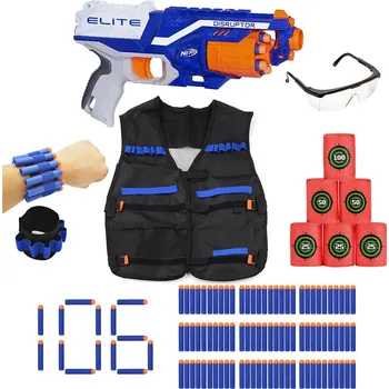 Dětské zboží Nerf N-Strike Elite Disruptor + vesta + 100 šípů + terče + opasek + brýle