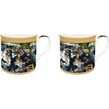 Easy Life, Itálie Easy Life - Porcelánové hrnky Dance At Le Moulin De La Galette v dárkové krabičce 2 ks - 350 ml Barva: jako na obrázku