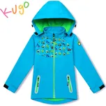 Chlapecká softshellová bunda - KUGO HK3121, tyrkysová Barva: Tyrkysová, Velikost: 80