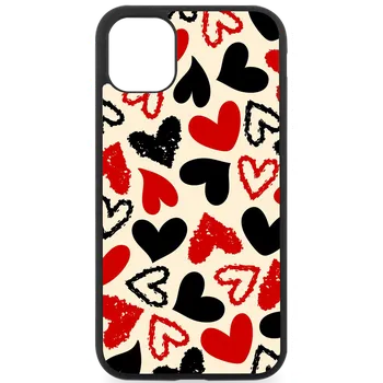 Náhradní kryt pro mobilní telefon Kryt na mobil Huawei red and black heart Huawei: P30 Pro