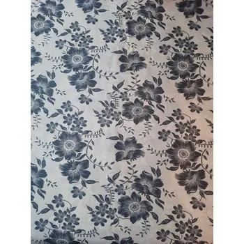 LÁTKA š. 160cm FLOWERS BÍLOŠEDÁ