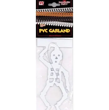 Karnevalový kostým WIDMANN Girlanda Halloween plastová 2,7m Kostlivec