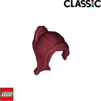 Stavebnice LEGO LEGO® Dílky na figurky LEGO Vlasy Dlouhý Culík / 62696 Barva: Tmavě-Červená 62696