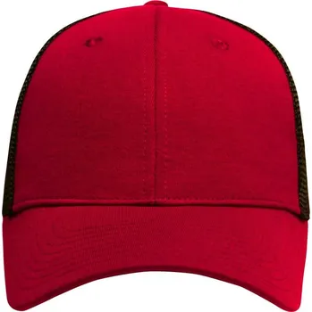 Kšiltovka Daiber - čepice Kšiltovka 6 Panel Elastic Fit Mesh MB6215 Barva: Červená - Černá, Velikost: L/XL