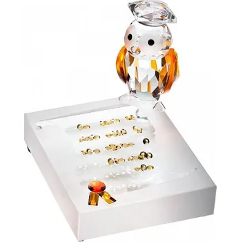 Preciosa Skleněná figurka Dárek k promoci, sova z českého křišťálu Preciosa 1324 80