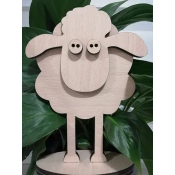 Velikonoční dekorace Ovečka - velikonoční dřevěná dekorace
