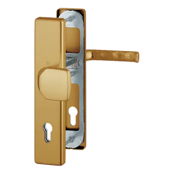 HOPPE Bezpečnostní kování London Provedení: klika - koule, Povrch: F4 - bronzový elox, Rozteč: 92 mm