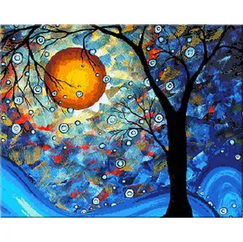 Malování podle čísel - Měsíc