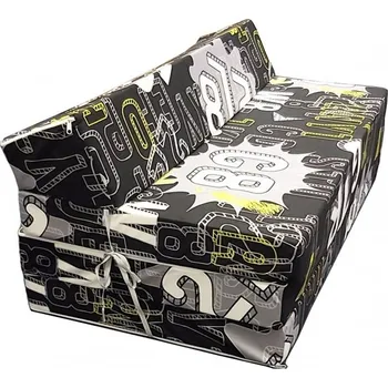 Pohovka Rozkládací pohovka černá/parťáci