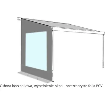 Autopotah Zastínění boční k markýze OKENNÍ MATERIÁL: PVC FÓLIE, POZICE STRANA: LEVÁ
